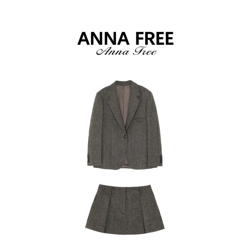 ANNA FREE 西装外套女 A字半身裙短裙气质百搭ZCM25869