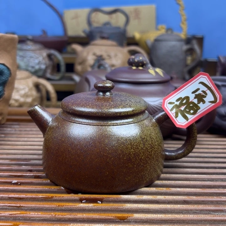 青段柴烧原矿茶壶150c