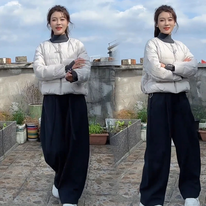 2025秋冬新款时尚显瘦气质网红高档套装女高级百搭宽松大码两件套