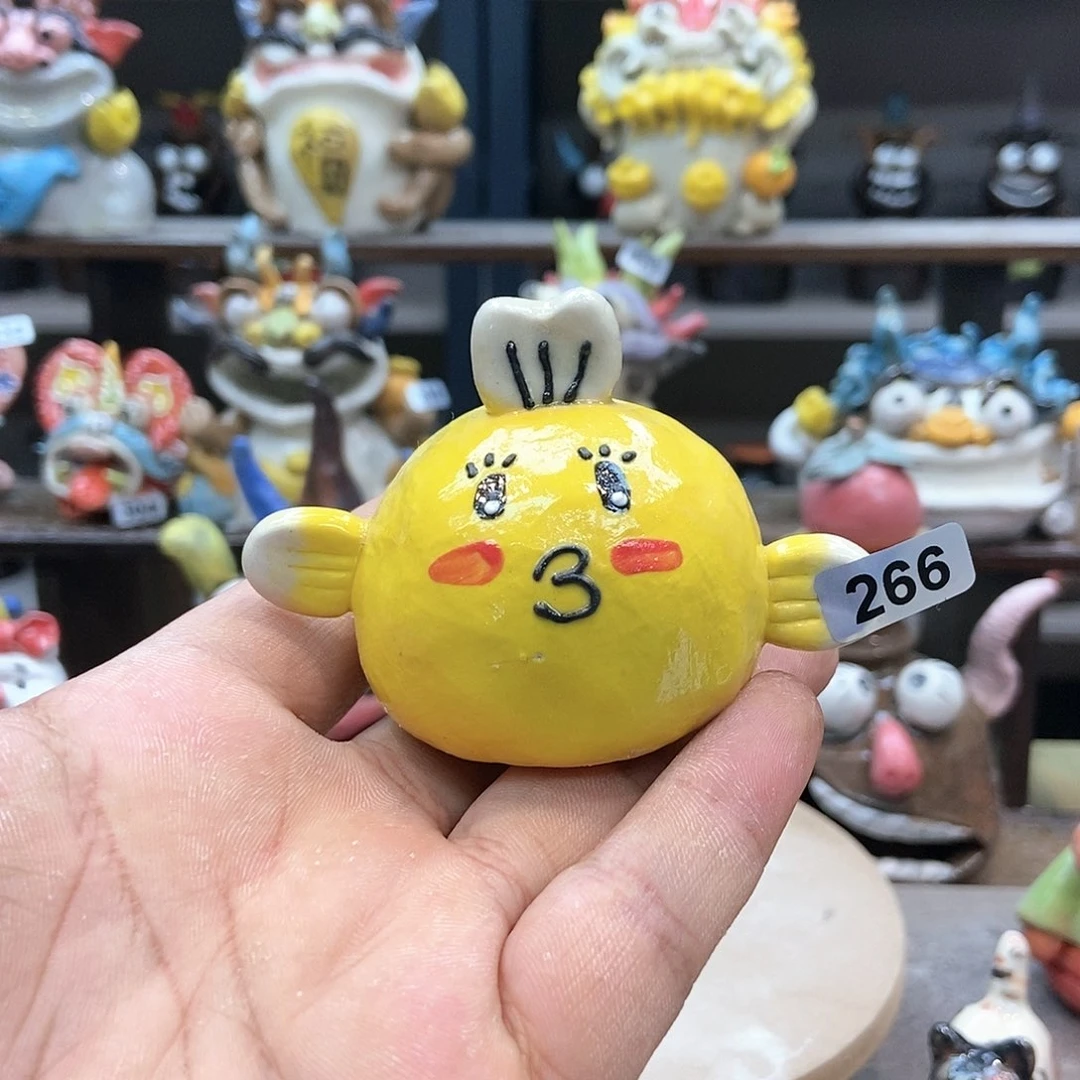 摆件直播间手工陶瓷摆件266