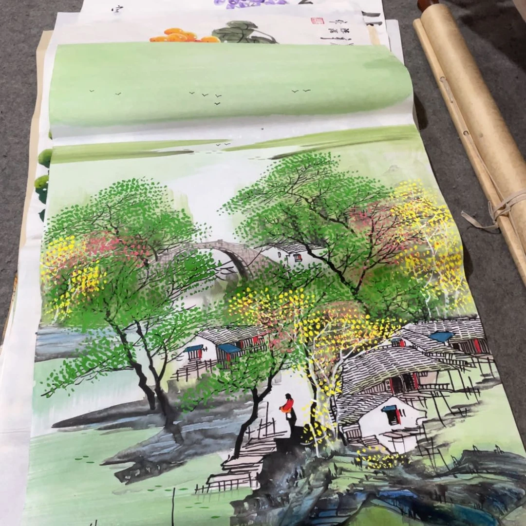 国画国画作品画心一张