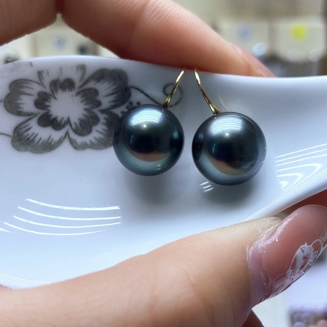 海水珍珠耳饰18K金镶嵌