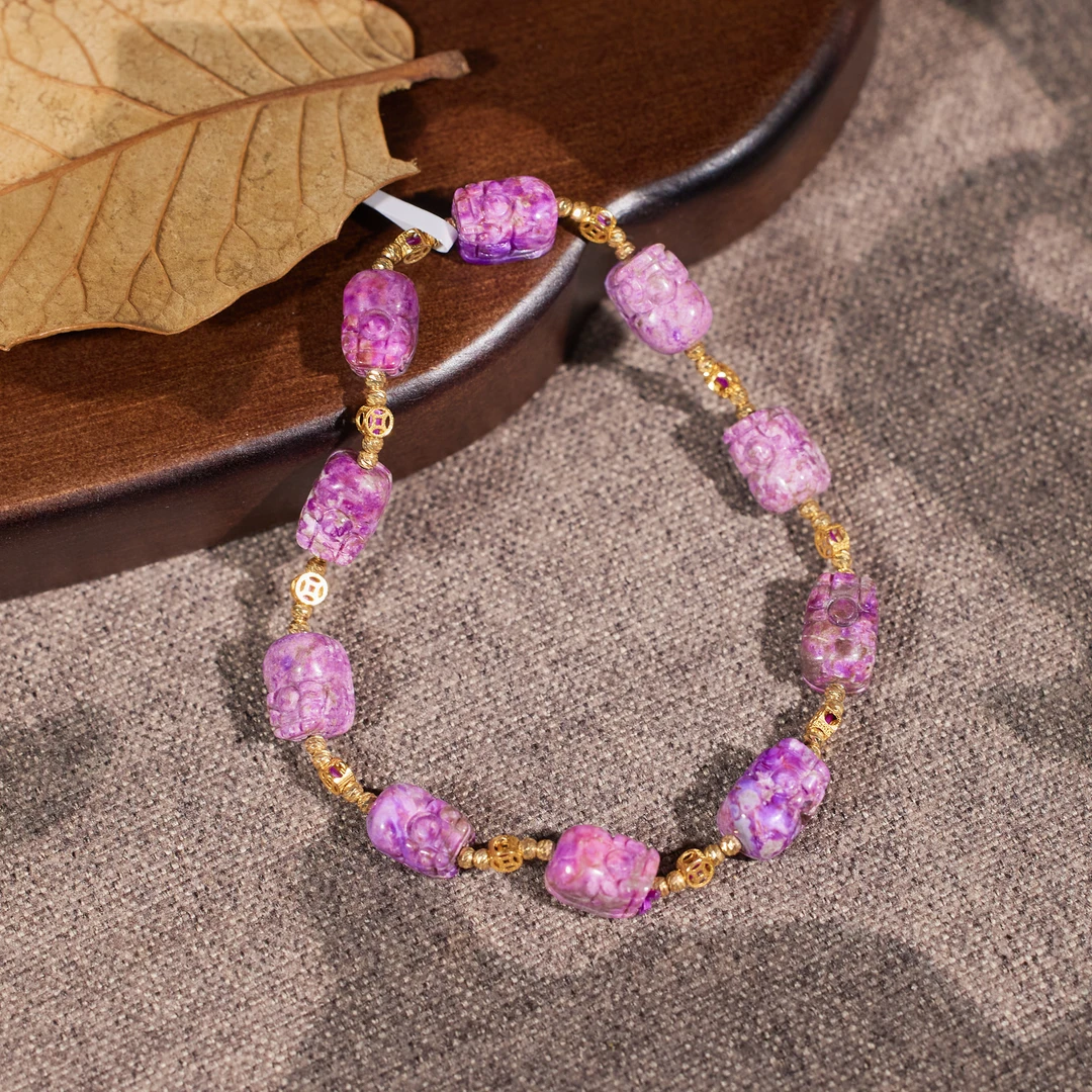 非遗好物分享【歪歪】貔貅*18K舒俱来手串（多样性发一）XB-W7714