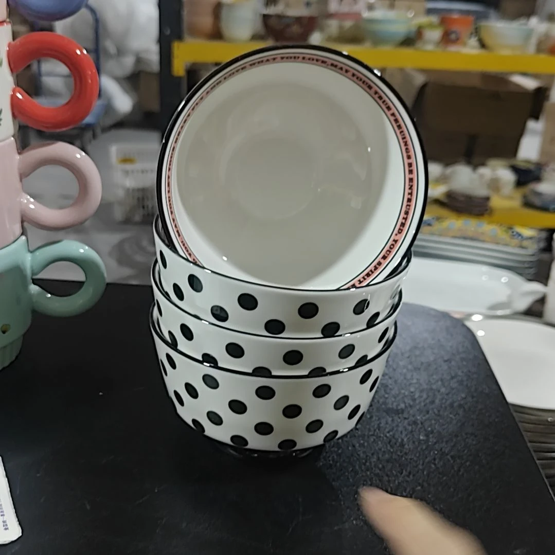 微瑕陶瓷餐具釉下彩5寸碗
