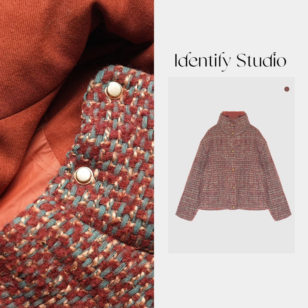 IDENTIFY香香“红小香羽绒服”秋冬休闲百搭外套24AW