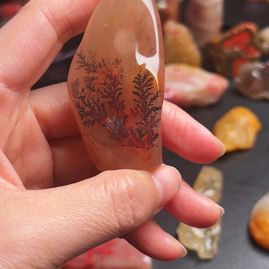 巴林石印石鸡血石随形章