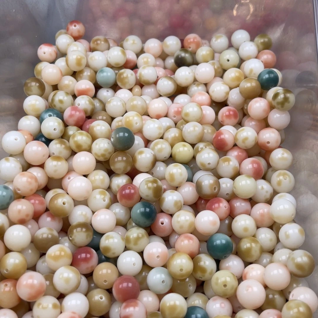 吊坠白玉菩提pq04圆珠12mm100颗通货