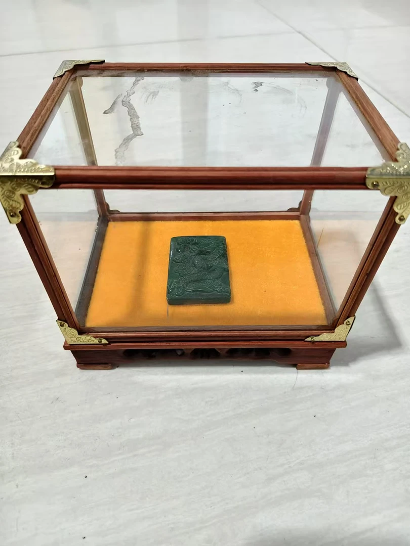 绿牌小 室内摆件把玩件展柜装饰品展示盒仿古工艺品盒子