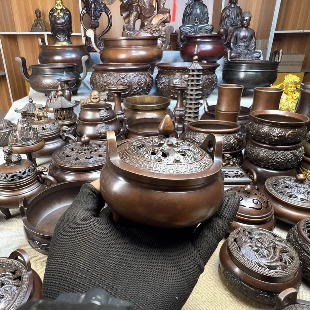 y***r薰香炉铜摆件铜工艺品
