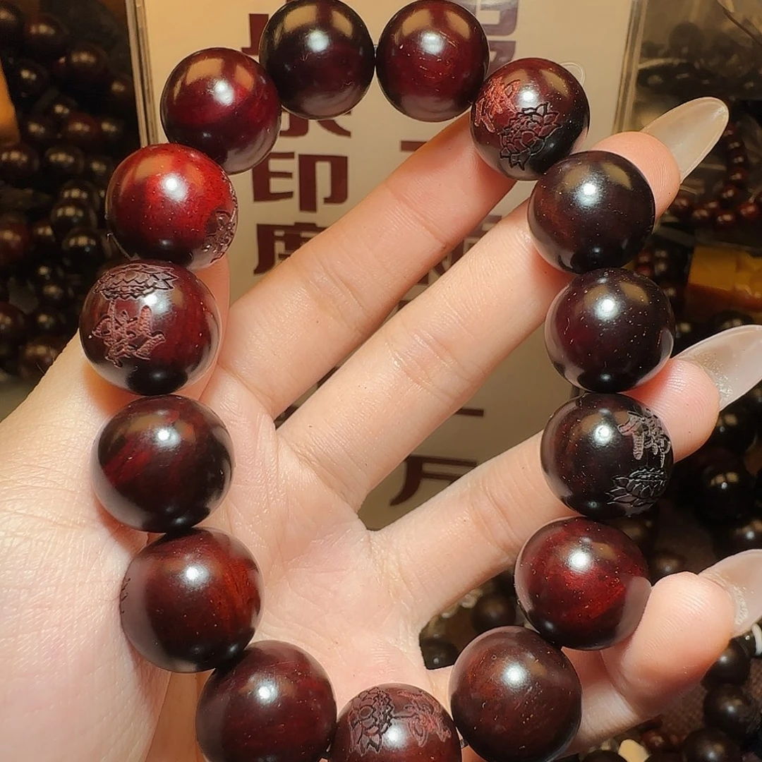 無***相手串/手链檀香紫檀（小叶紫檀）见意者勿拍，瑕疵