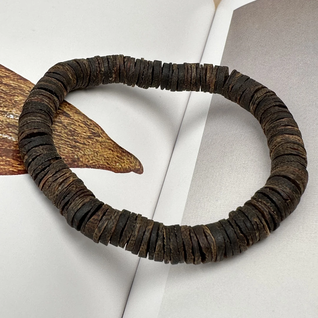 海南沉香绿棋0.7沉水药片珠随型单圈多样性发其一