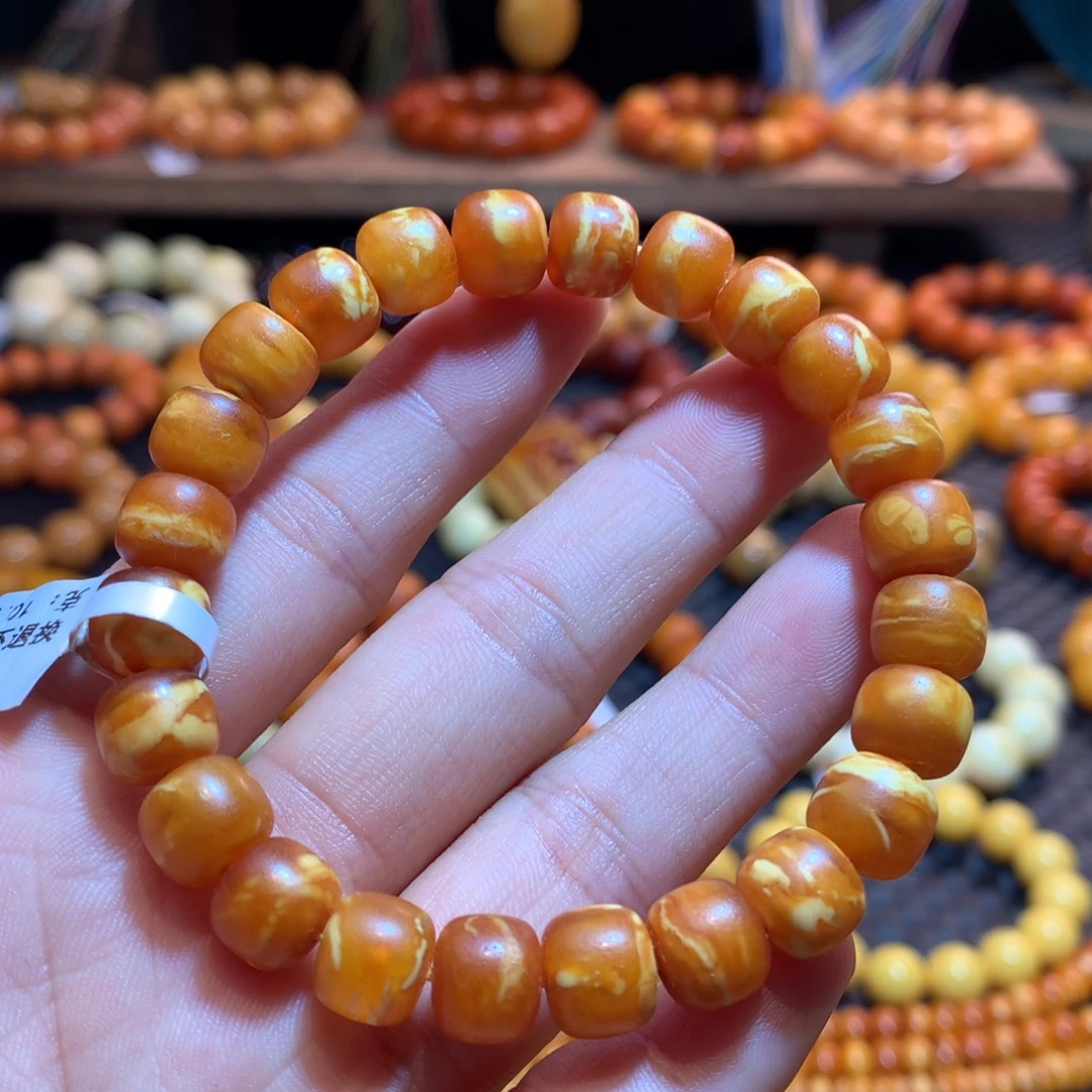 蜜蜡未镶嵌手串蜜蜡