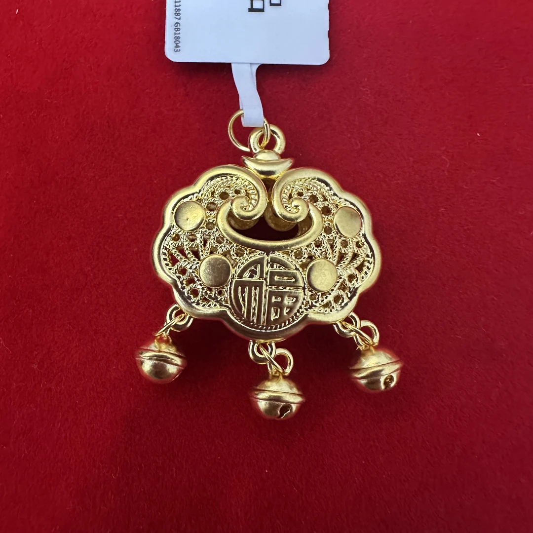 【夏夏专享】足金999 铃铛锁包 GP 1.92 攒金有道