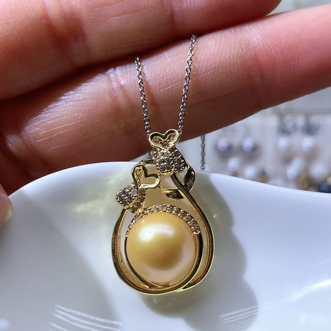 淡水珍珠耳饰合金