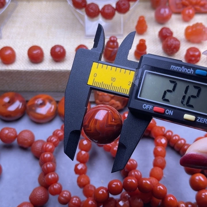 手串未镶嵌南红玛瑙大单珠