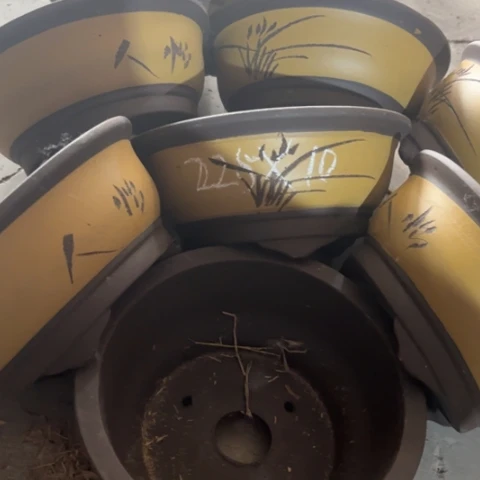 紫砂花盆100-8。        22.5-10