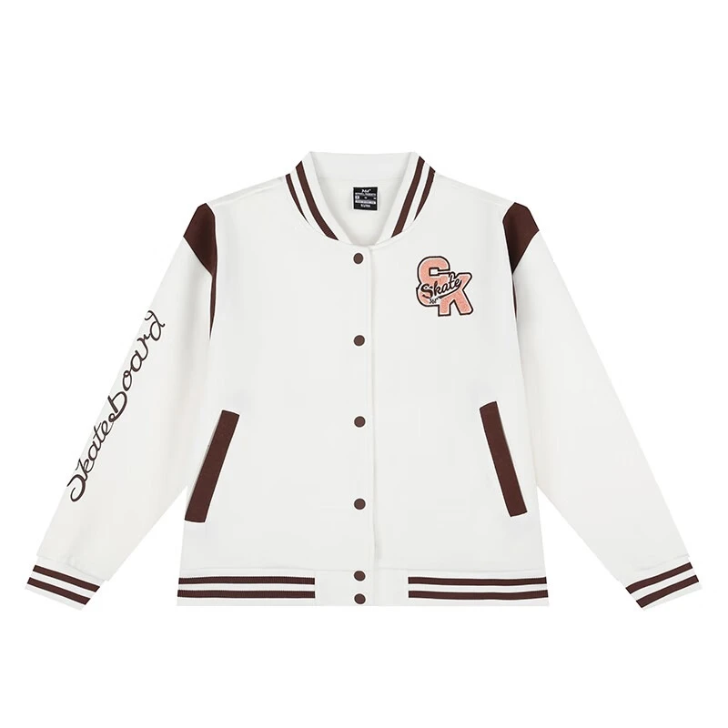 361°运动卫衣女2025秋季新款开襟卫衣宽松休闲棒球服舒适上衣外套