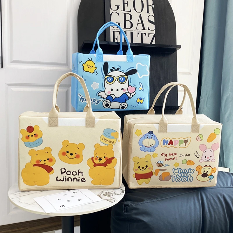 寒假出游计划轻便可爱卡通动物大容量多功能收纳整理旅行毛毡包L1