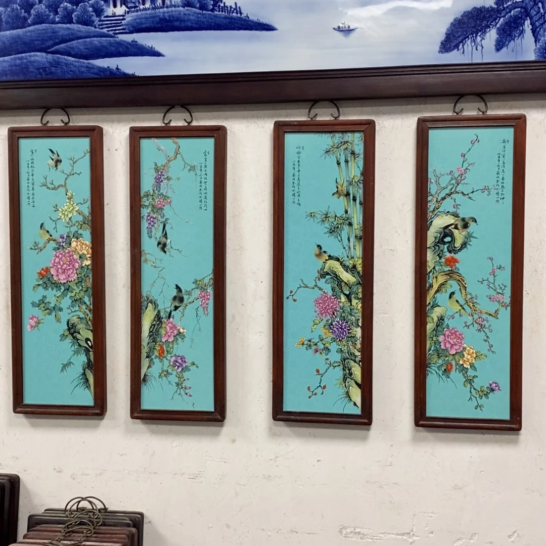 瓷80*28 景德镇瓷板画柴窑烧制