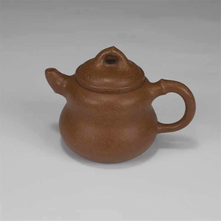 壶楼古居+葫芦壶+230CC+黄龙山原矿段泥+半手工制+神飚紫砂艺术馆