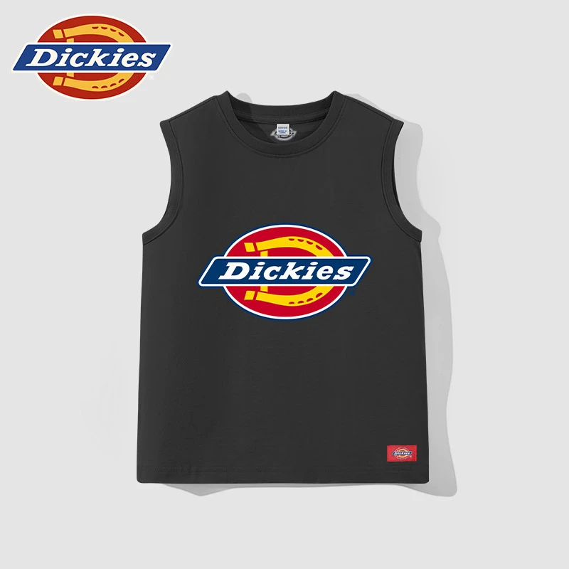 Dickies童装儿童背心夏季男童2025新款纯棉透气上衣小童无袖坎肩