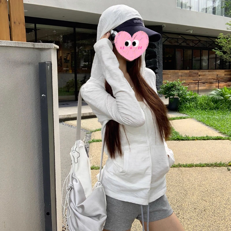 设计感休闲2025新款夏季薄款防晒显瘦修身透气休闲冰丝长袖外套潮