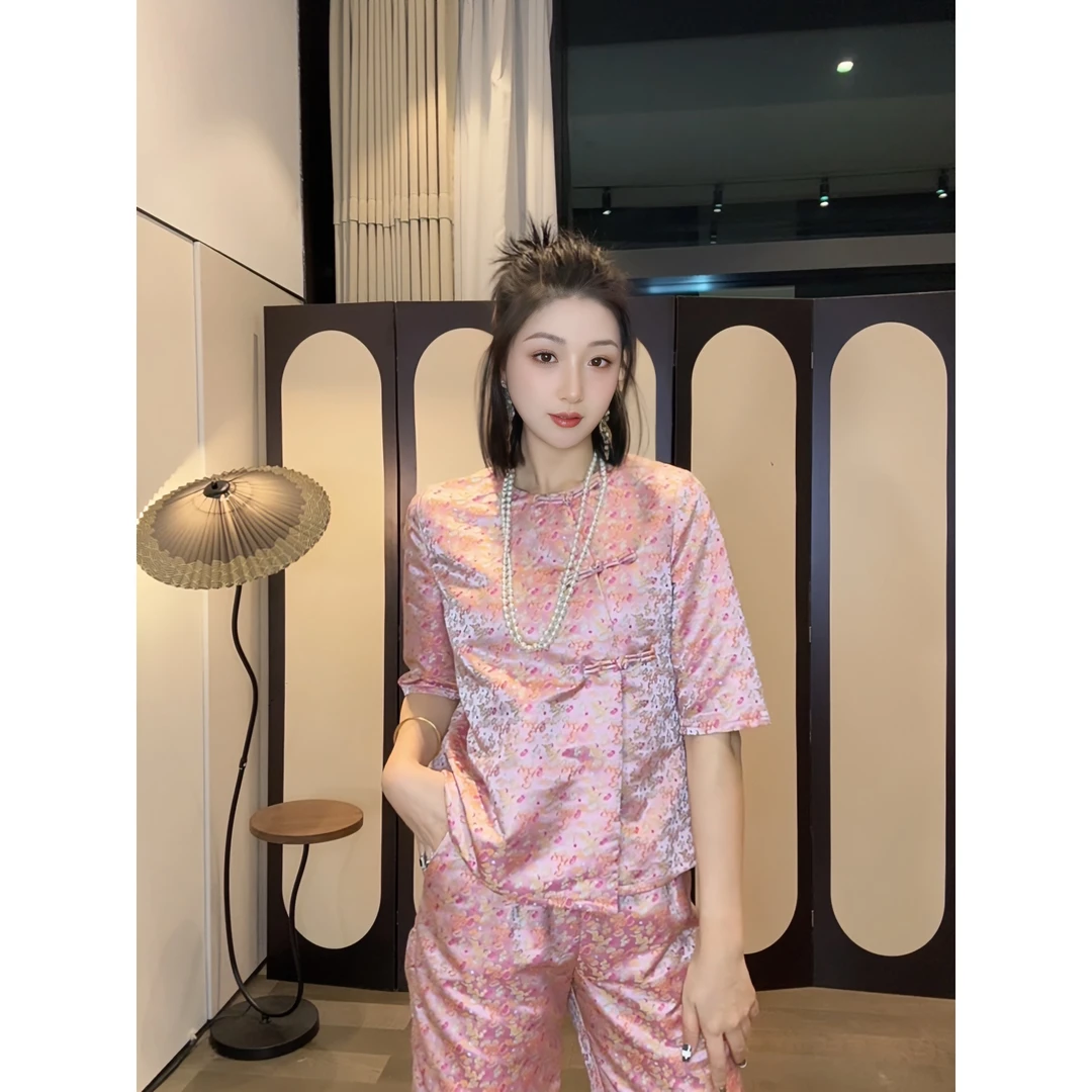 【七彩祥云】深圳原创设计新中式时尚休闲百搭套装