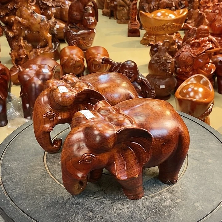 大果紫檀（缅甸花梨）缅甸花梨木大象