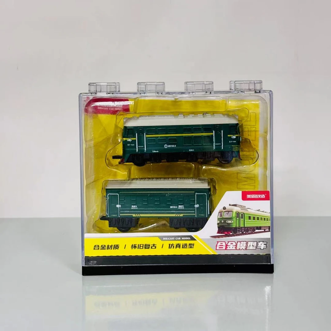 【礼盒装】合金绿皮火车带回力模型