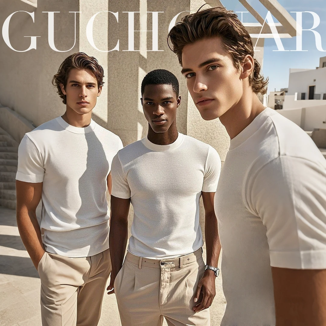 小胡子夏季冰麻丝上身瞬间冰凉圆领冰感吸湿排汗透气速干短袖T恤