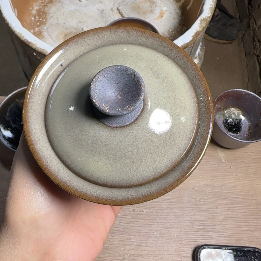 山***兮茶盏柴烧建盏闪购链接盖碗