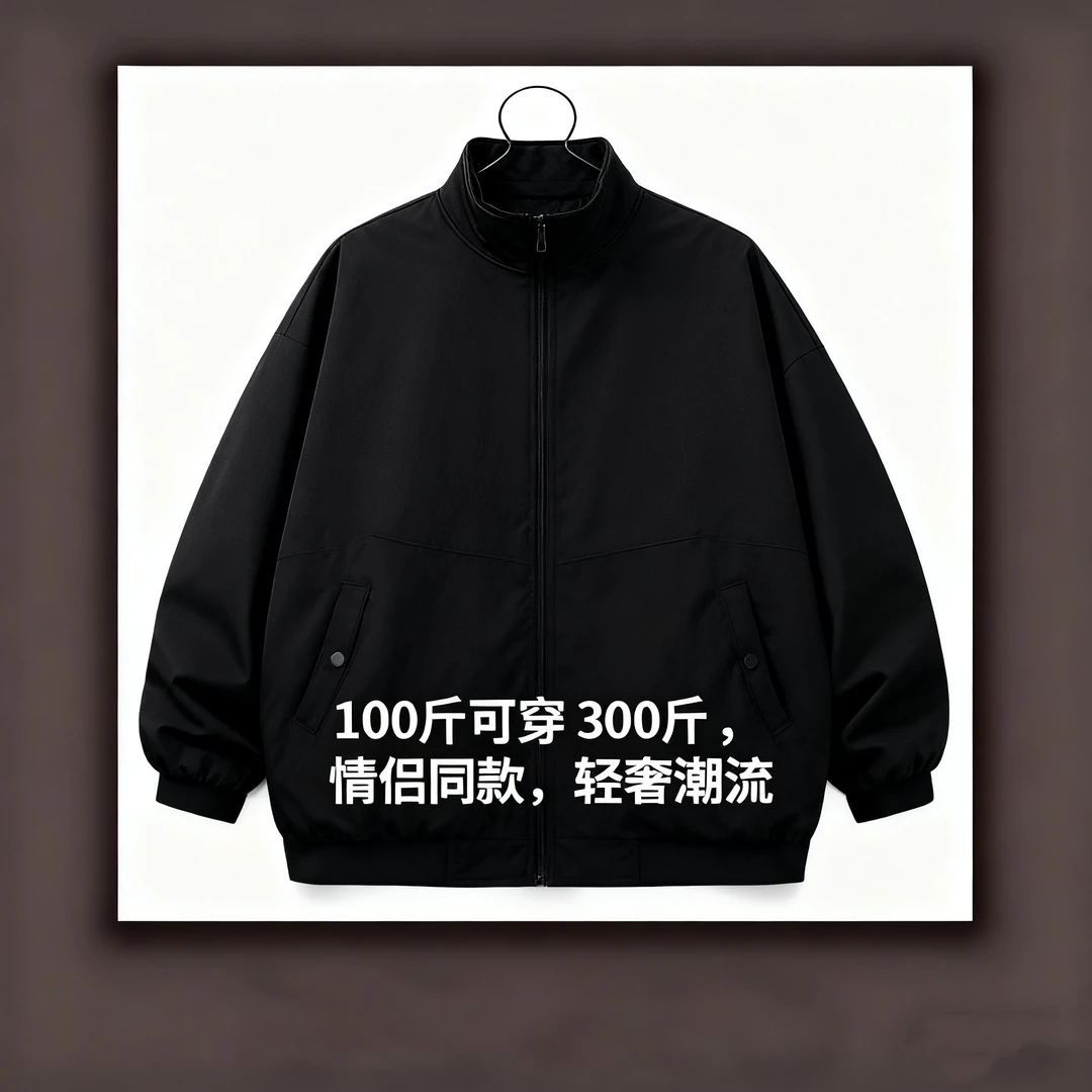 【高奢捡漏-100-300斤可穿】Y8001冬季新款潮流休闲百搭男士棉服