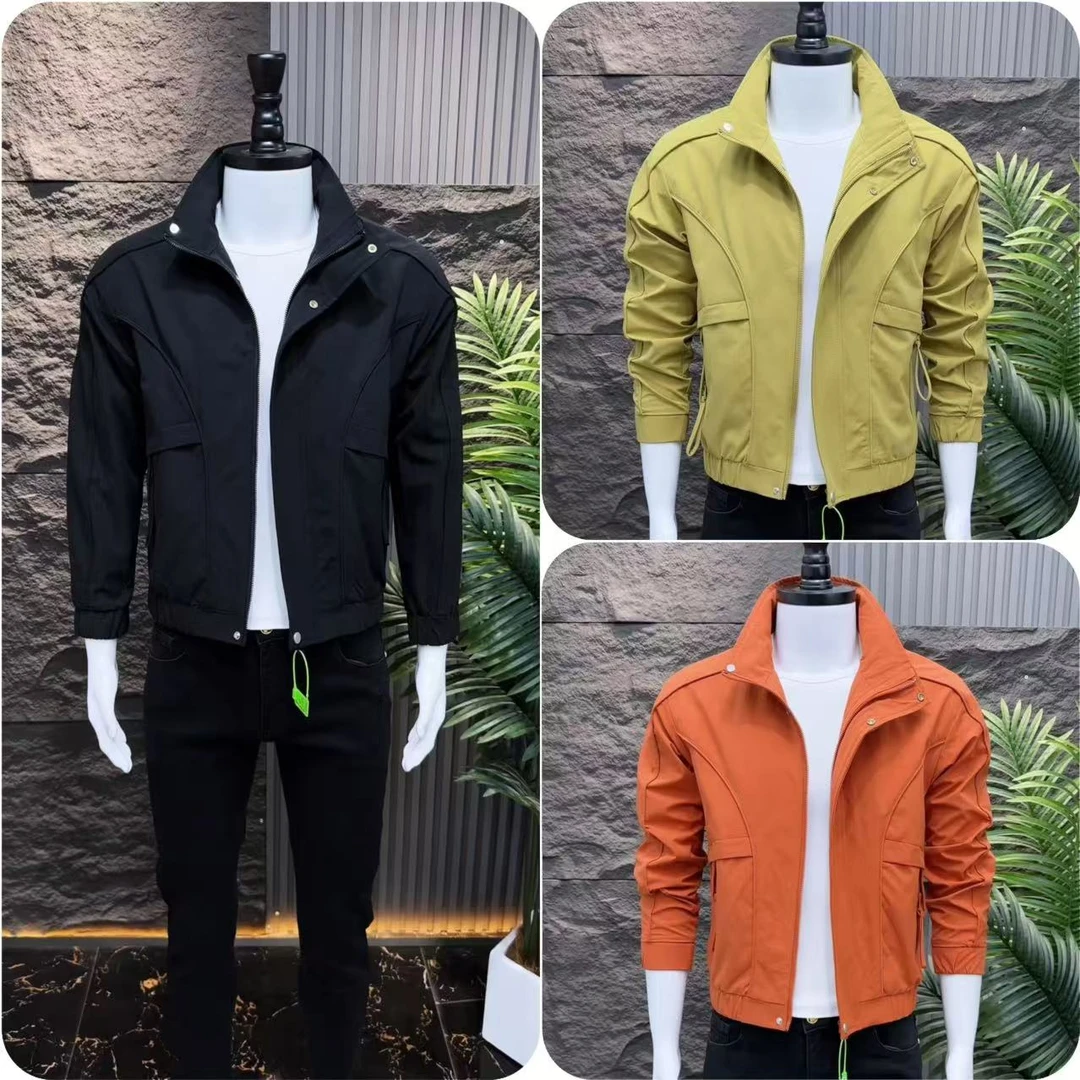 潮流韩版修身百搭时尚休闲男士帅气立领春秋季夹克外套运动春季