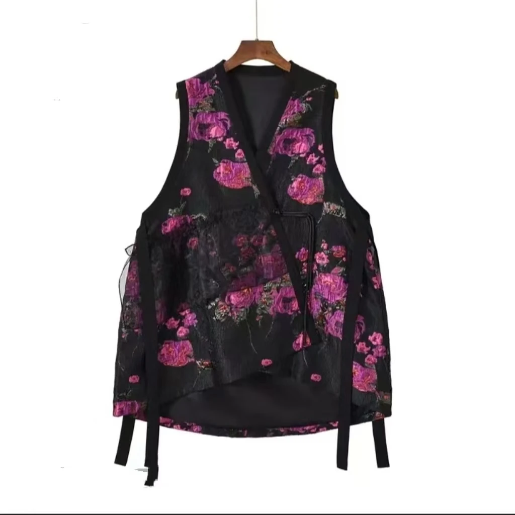 【香云阁】2025秋季新款设计师时尚中长款马甲