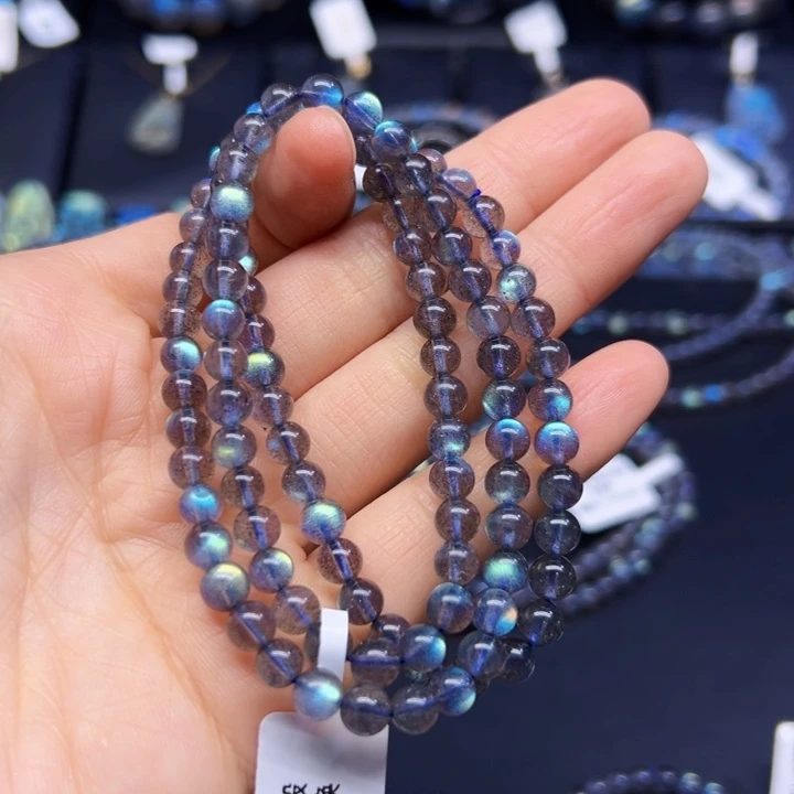 拉长石手串未镶嵌小****15.8左右