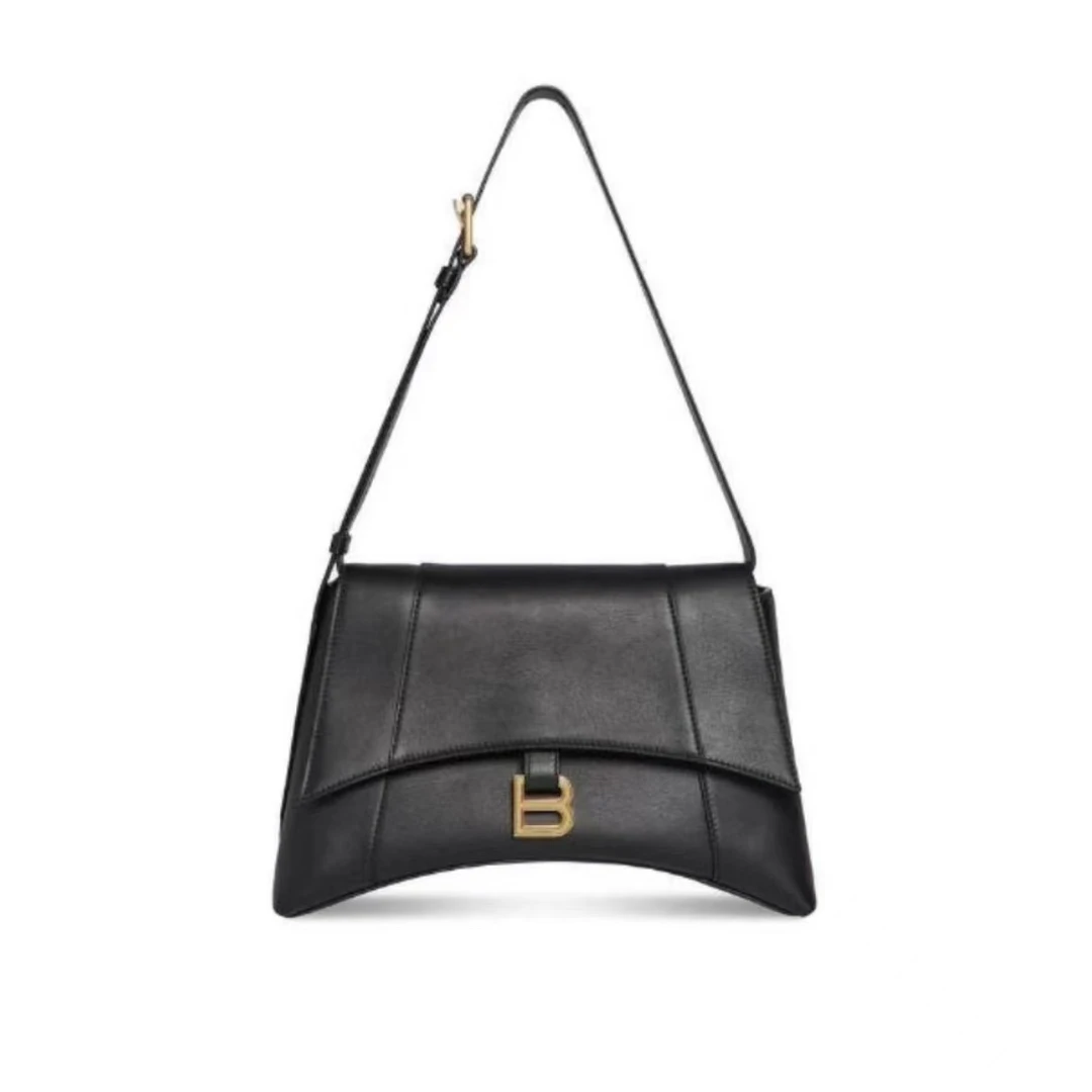 99新 Balenciaga/巴黎世家 黑金小号downtown单肩包/WM250329001