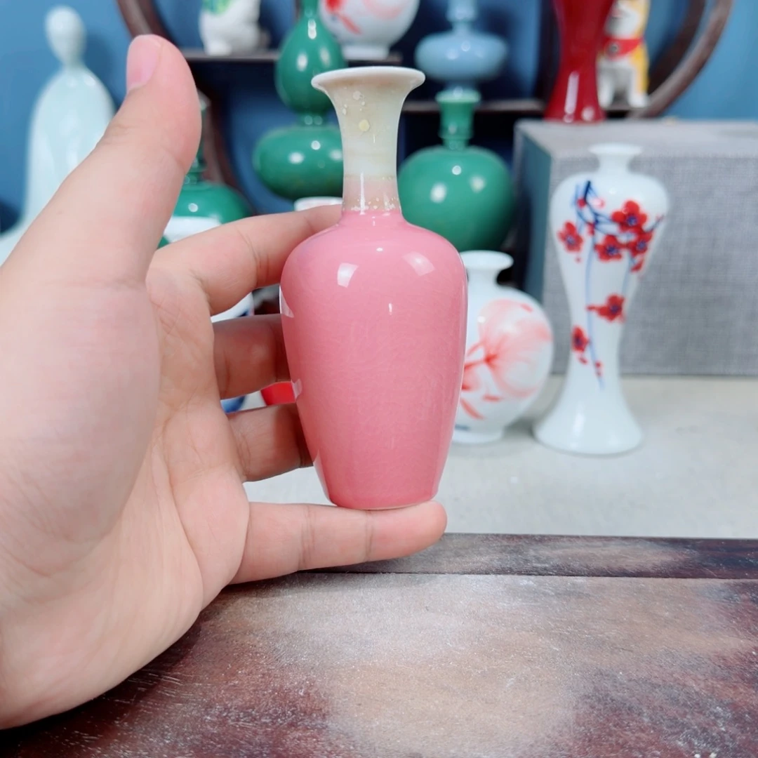 陶瓷手工小花器摆件