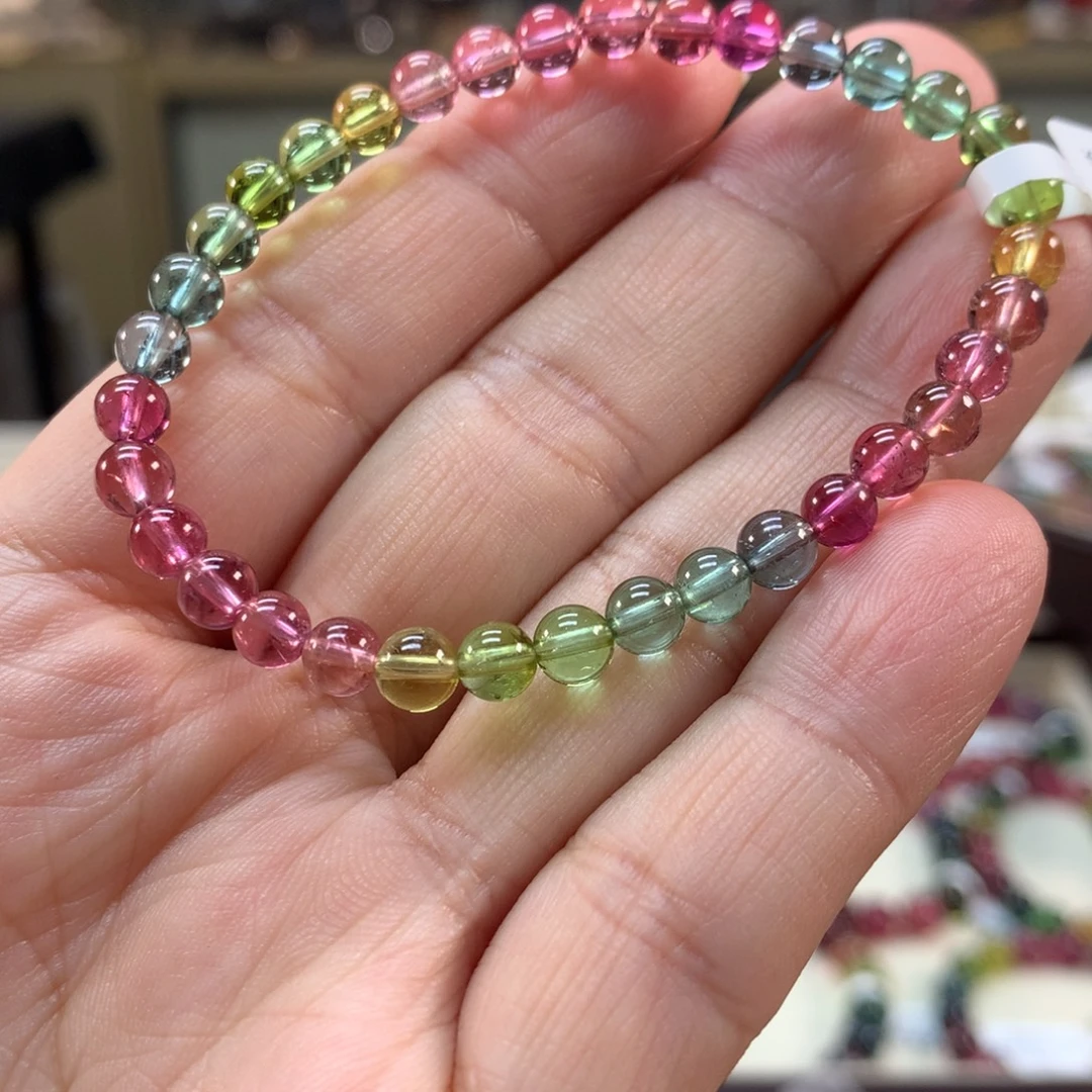 碧玺手链未镶嵌5.2左右