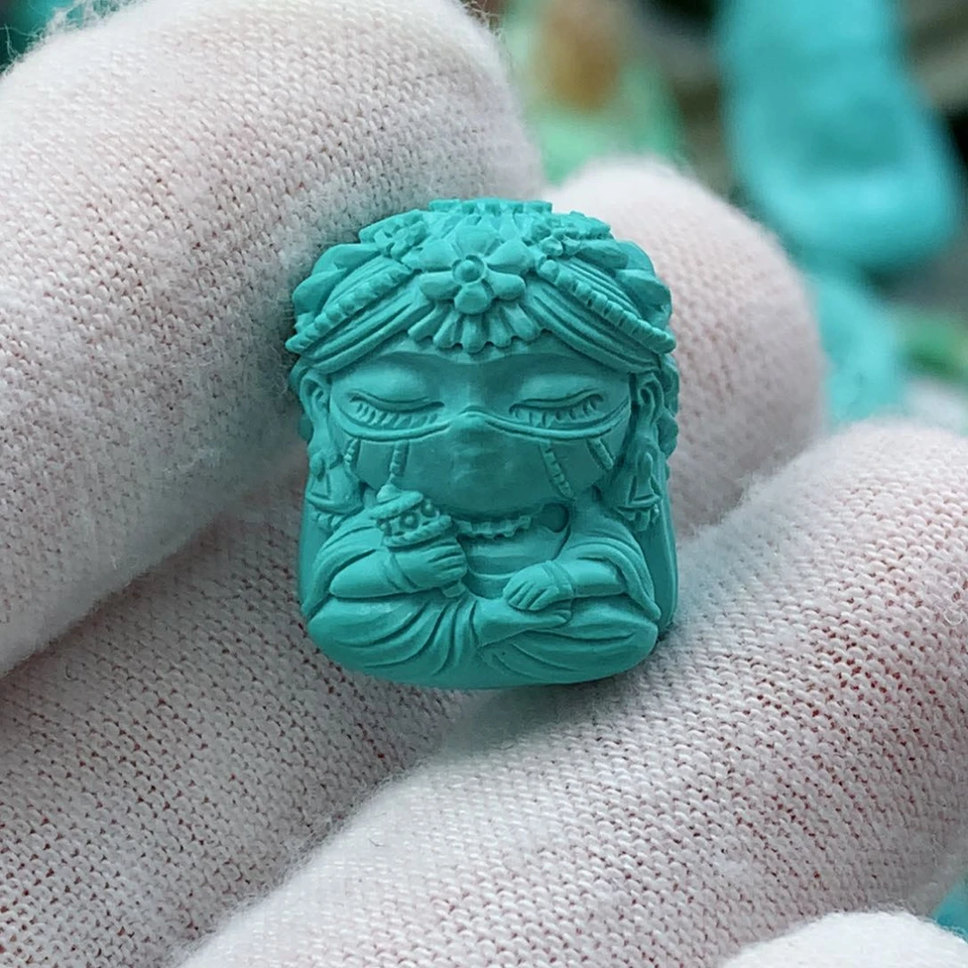 绿松石珠宝奇石未镶嵌