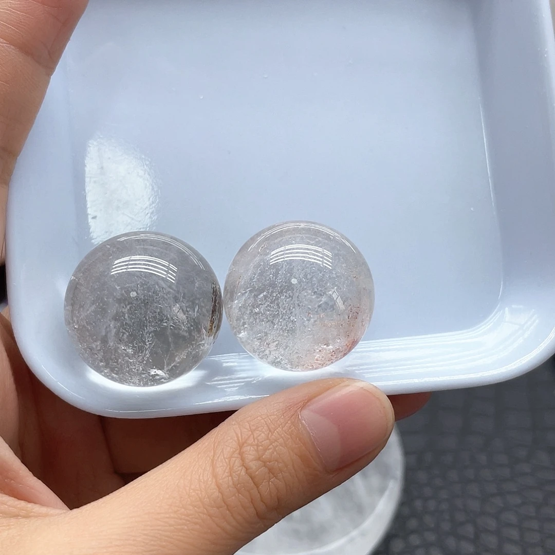 水晶未镶嵌珠宝半成品91幽灵球卡2.7mm无裂