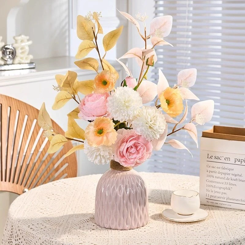 假花仿真花摆设餐桌花客厅摆花装饰花艺摆件干花花束高档仿生插