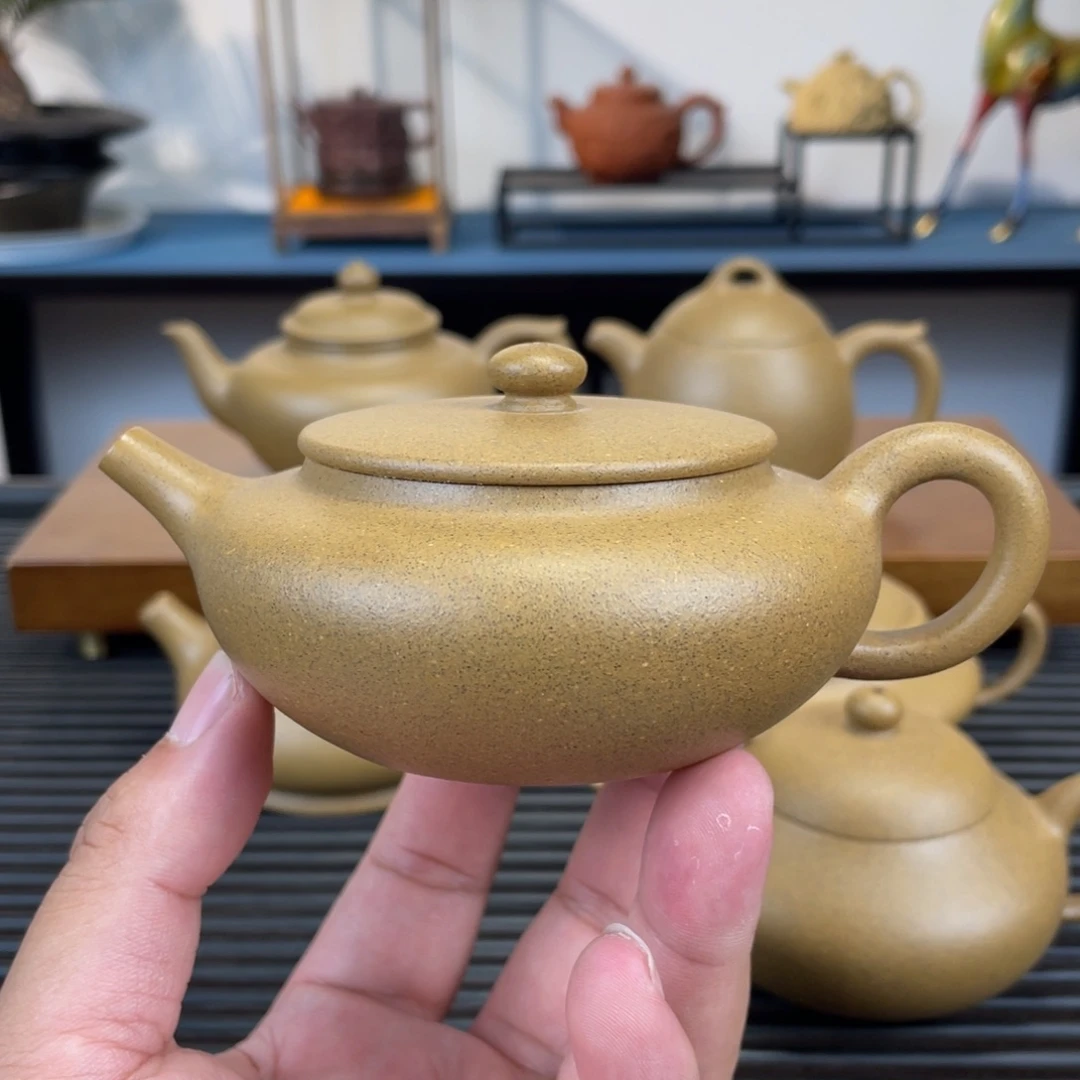 茶壶紫砂老青段扁晨160cc