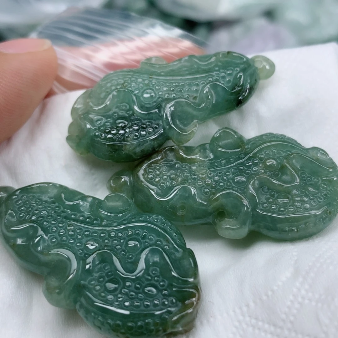 翡翠未镶嵌项链珠子珠