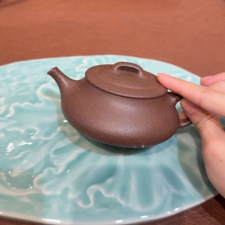 茶壶紫砂石瓢老紫泥紫砂壶