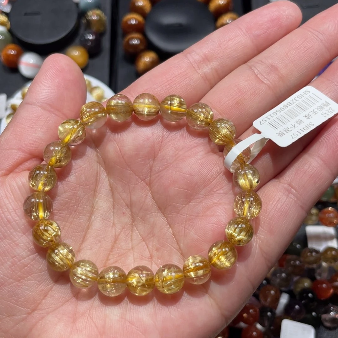 手链水晶未镶嵌钛晶8.5mm左右