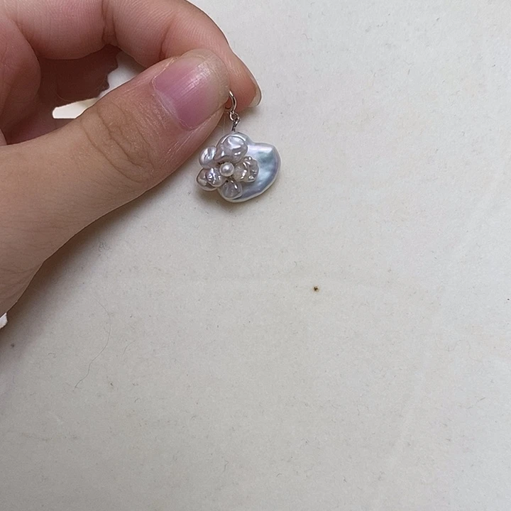 淡水珍珠颈饰银S925镶嵌