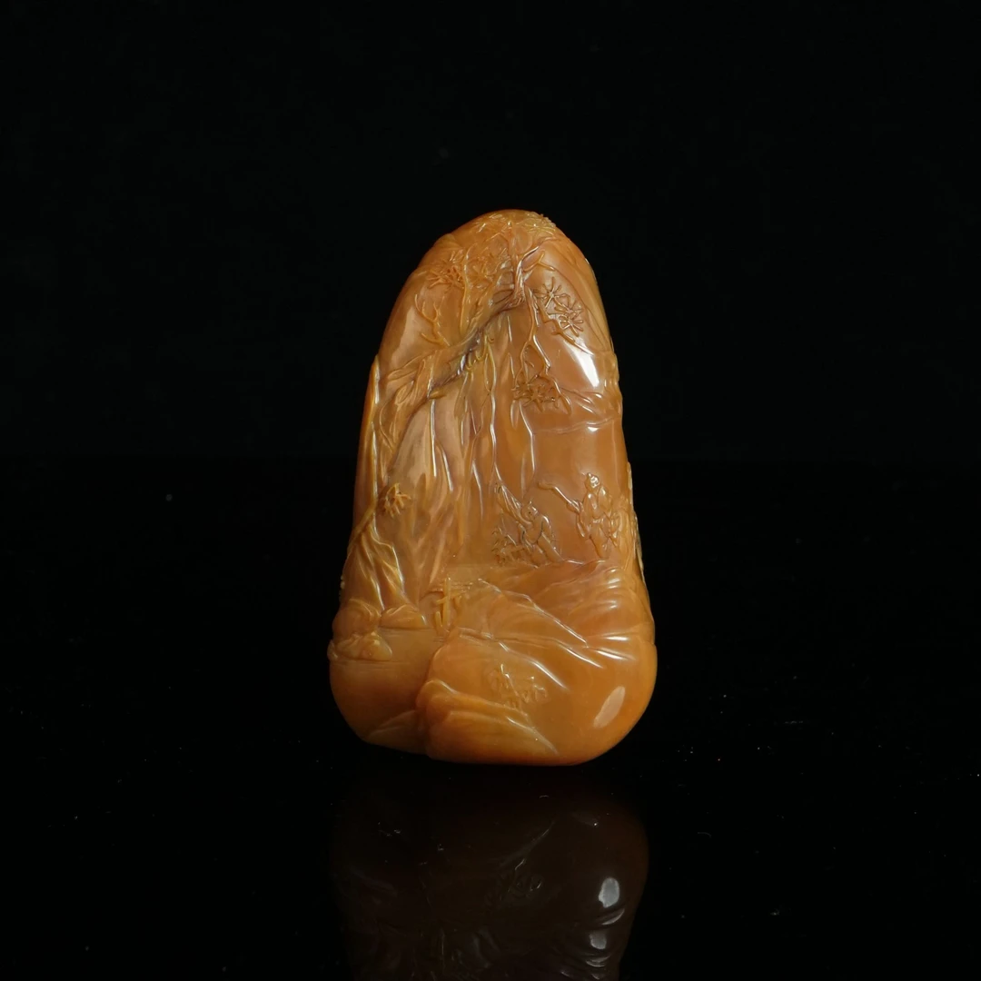 Lot8899田黄石山水人物摆件（林友清作品）157.61/保利