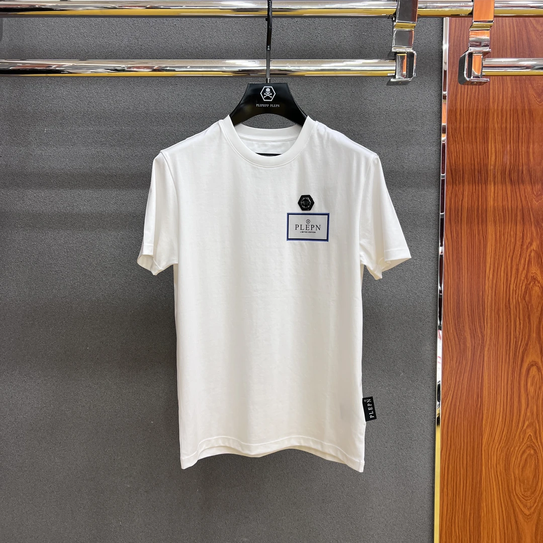 PLIPHPP PLEPN轻奢男士经典徽标圆领夏季时尚百搭短袖T恤1716