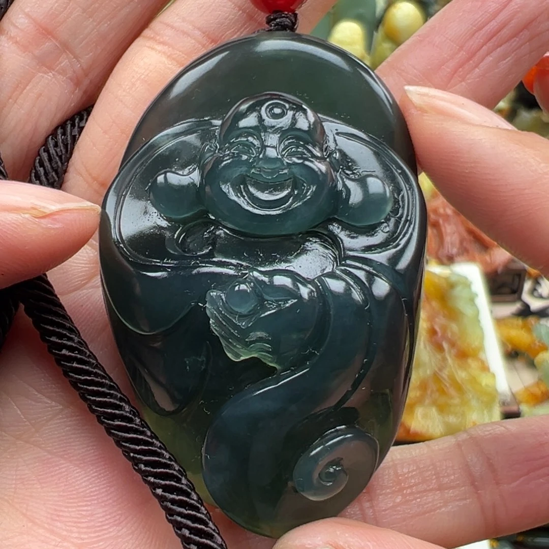 岫玉未镶嵌挂件挂件