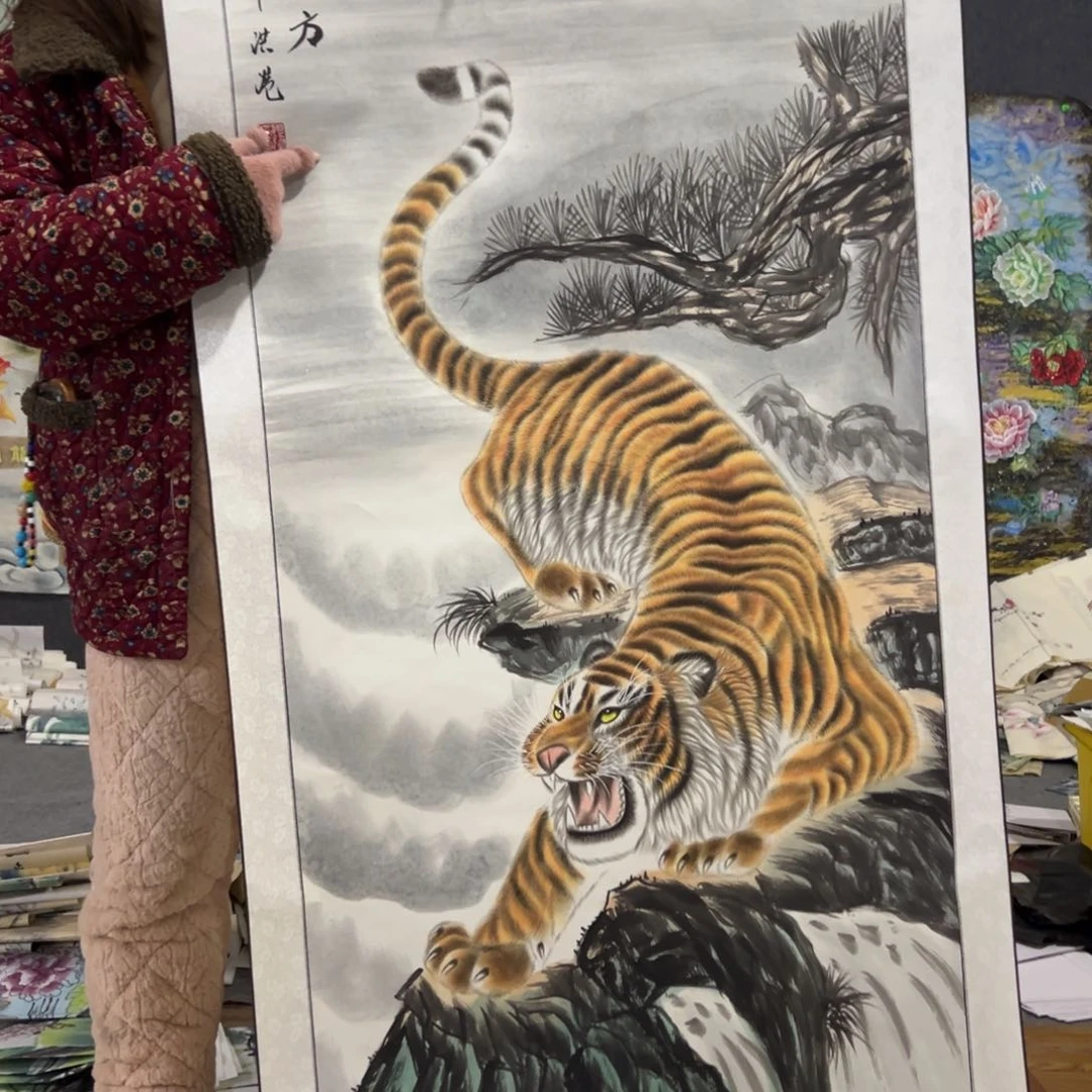 国画国画作品画心一张